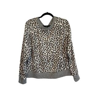 COZY soft and supple animal print sweatshirt, beautiful condition size XL